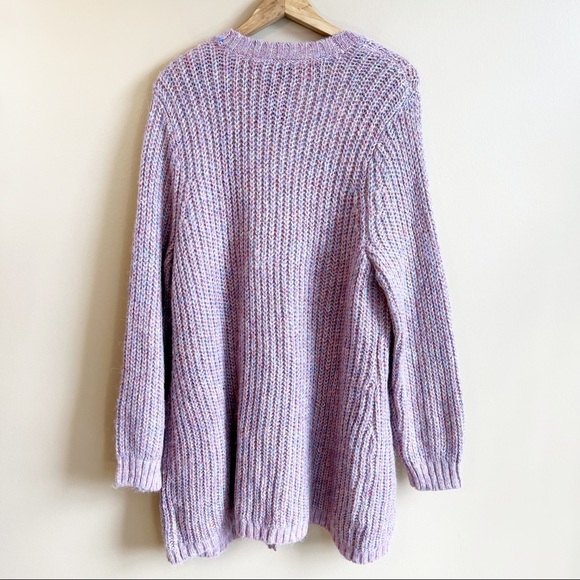 NWT TORRID lilac rainbow lurex open front cardigan size 2X MSRP $66 - Picture 7 of 11